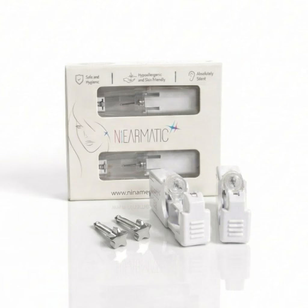 Niearmatic Tek Kullanımlık Kulak Delme Kiti - Shape Star Küpe