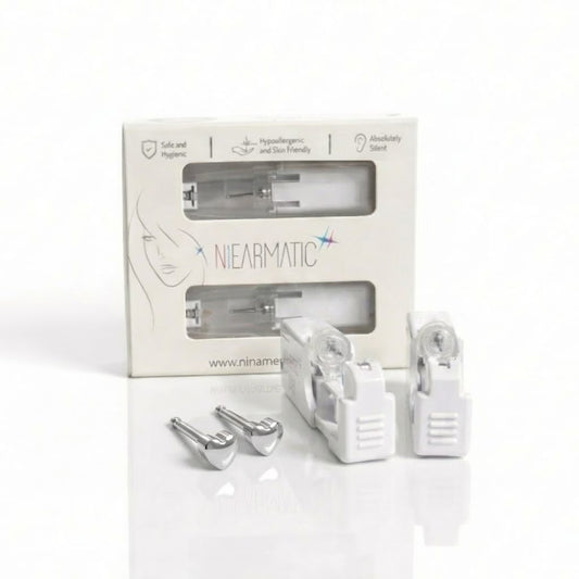 Niearmatic Tek Kullanımlık Kulak Delme Kiti - Shape Heart Küpe