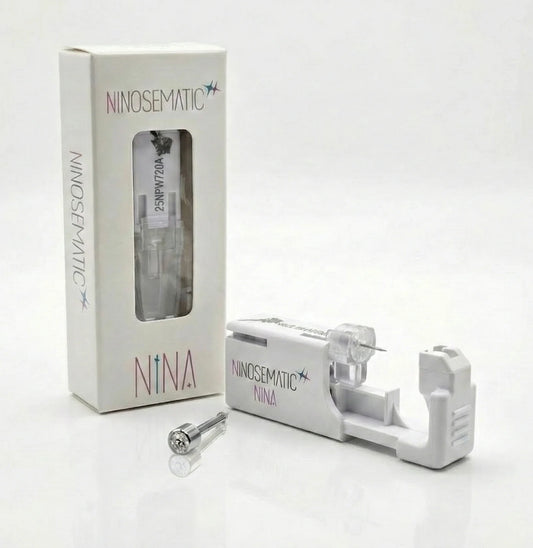 Ninosematic Tek Kullanımlık Burun Delme Kiti - Birthstone Crystal Küpe Ucu