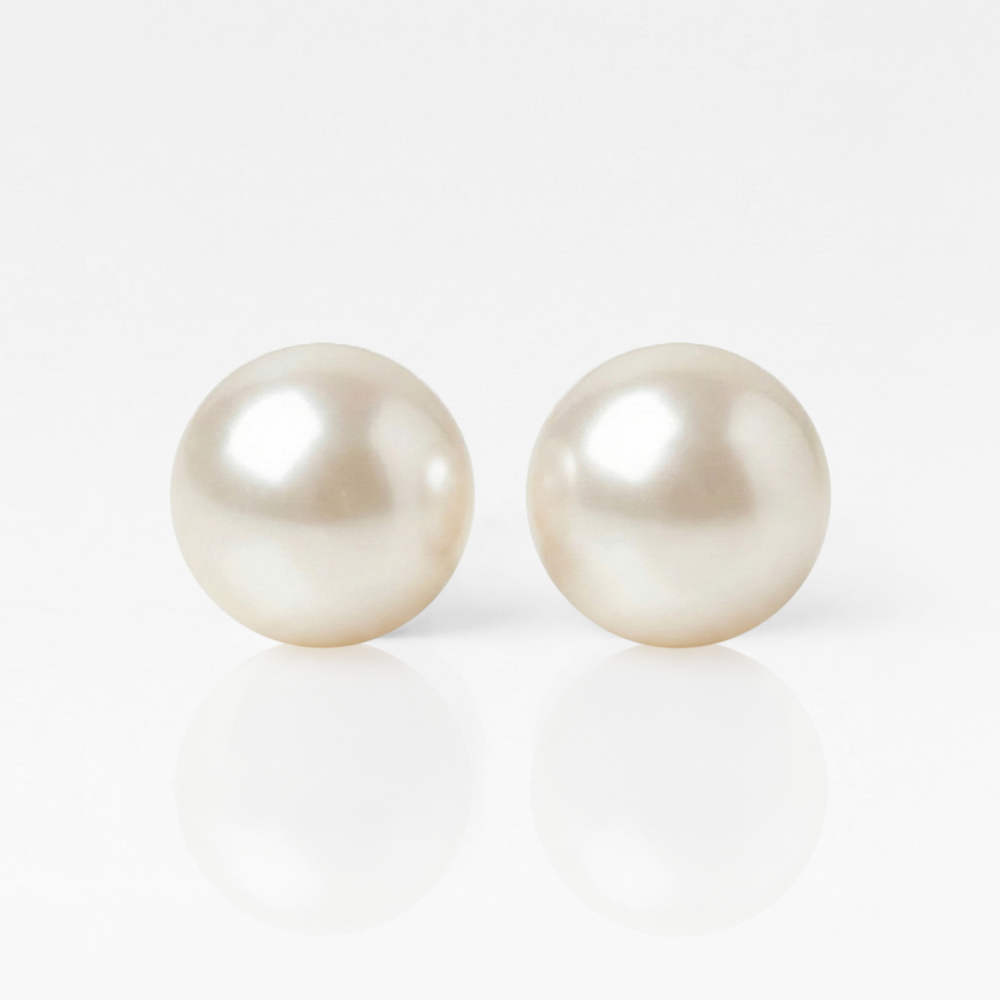 Surgical Steel Ear Piercing Studs - Pearl Hypoallergenic (Pair)